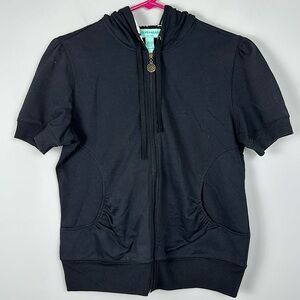 SILVERWEAR NEW YORK women's size M SHORT SLEEVED HOODIE